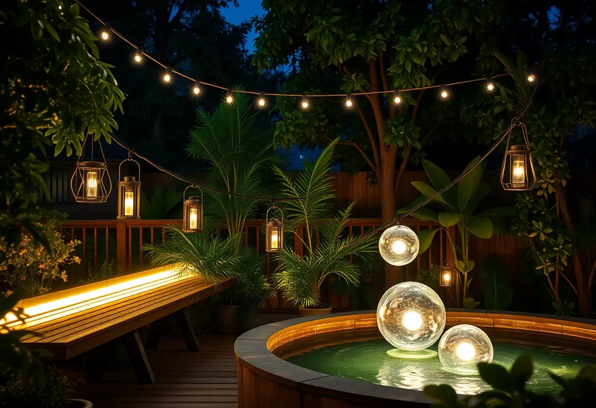 night gardens designing glowing after dark spaces tuo