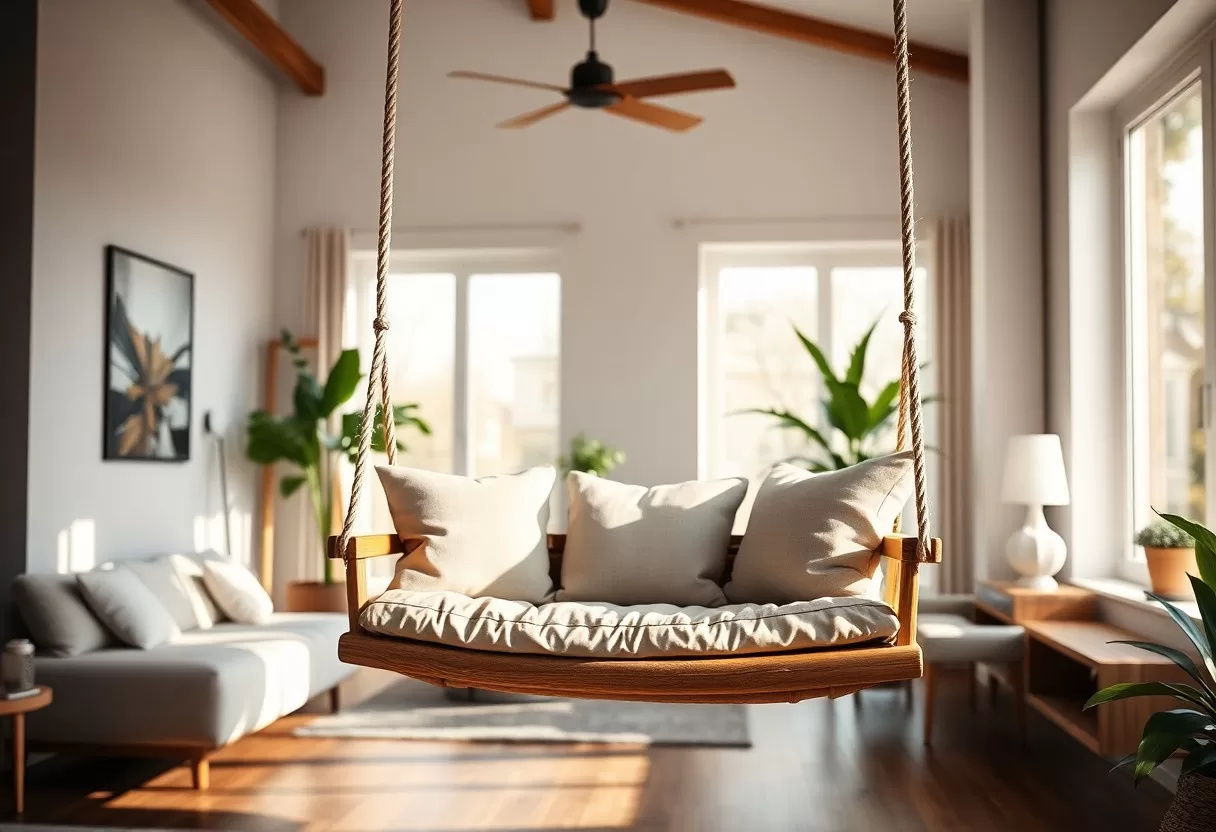 indoor swings add playful relaxation indoors qvq