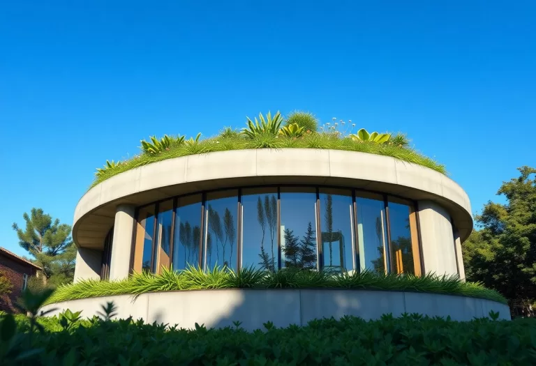 circular building design with recycled materials pij