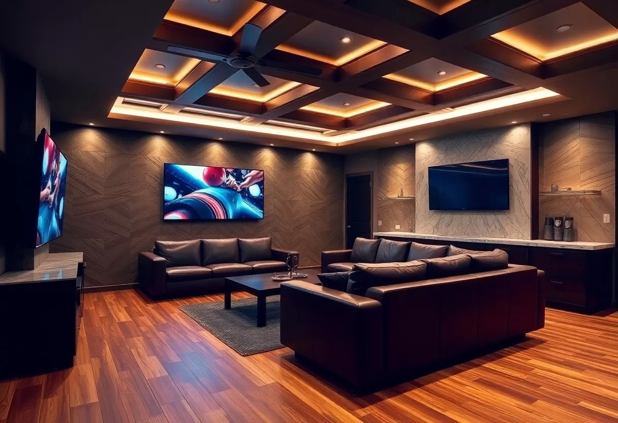 Basement Transformations - Converting Unused Space into Entertainment Lounges
