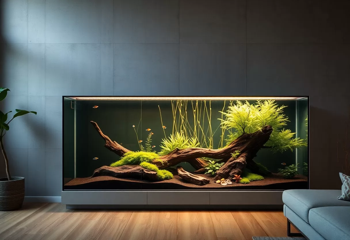 Indoor Aquariums - Integrating Water Worlds into Your Living Space
