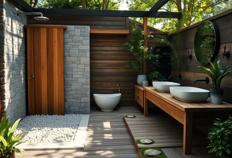 outdoor showers and bathrooms nature connection kcw