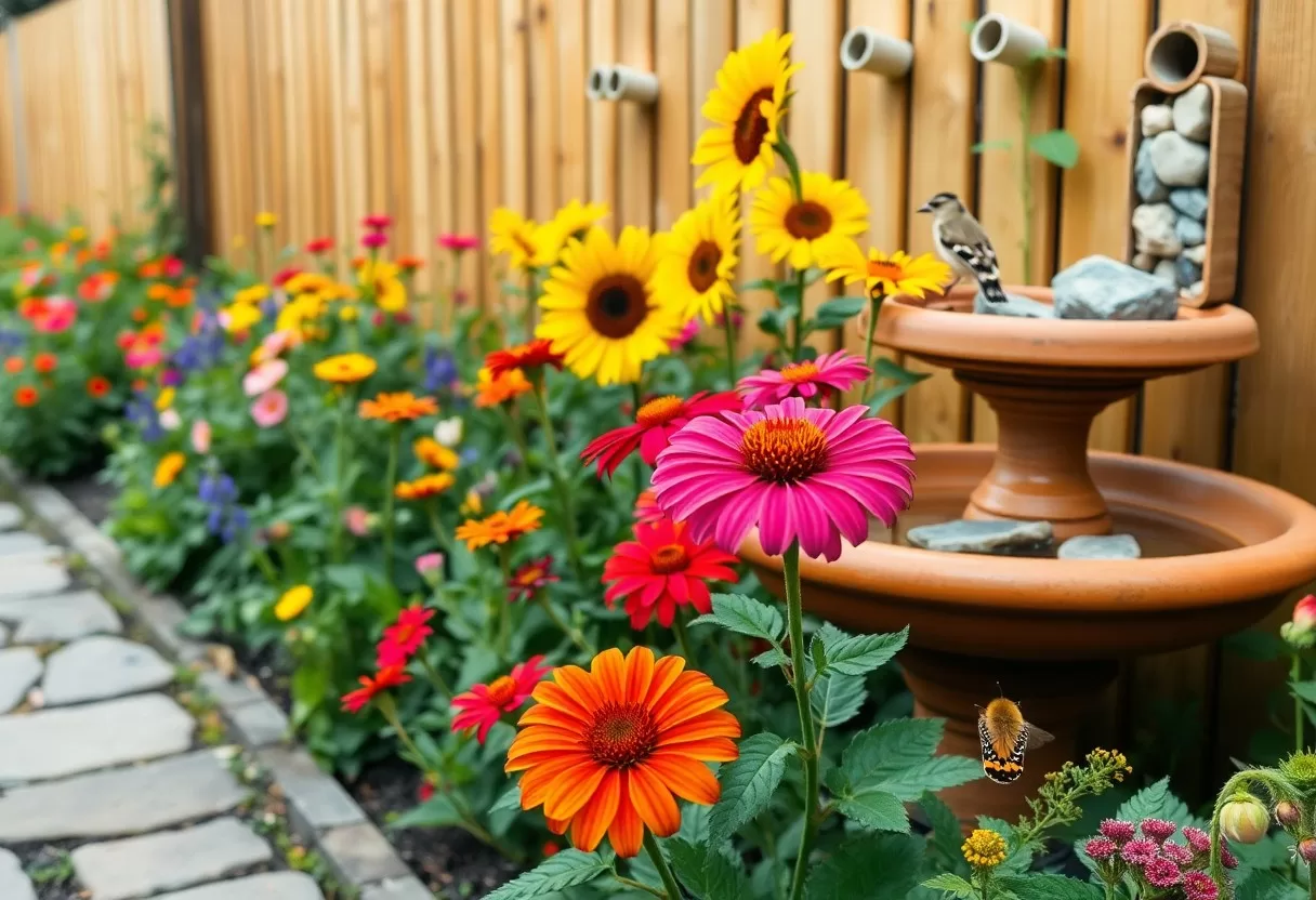 pollinator paradise gardens for bees and birds ies