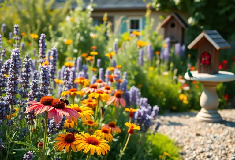 pollinator paradise gardens for bees and birds uhm