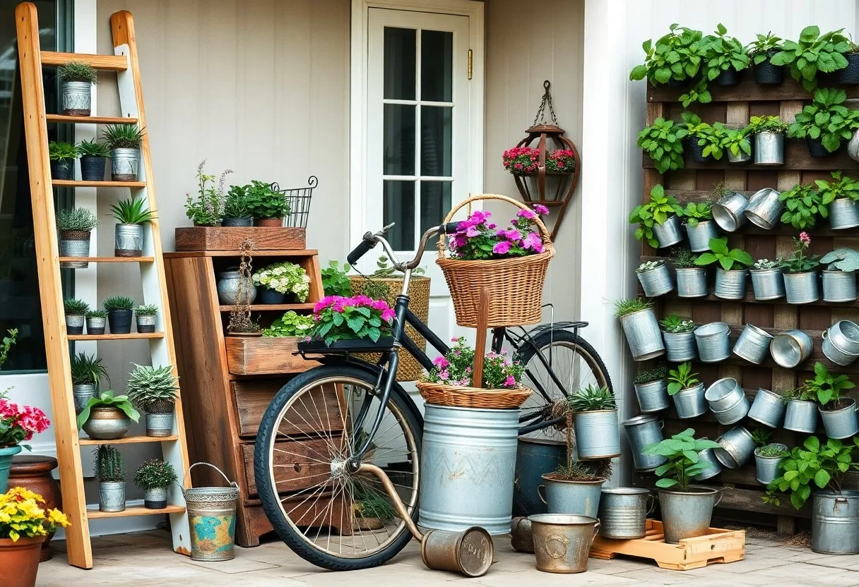 Upcycled Garden DIY - Creative Ways to Repurpose Household Items Into Planters and Art