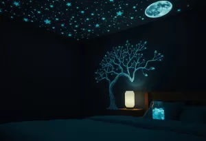 glow in the dark decor with photoluminescence fat