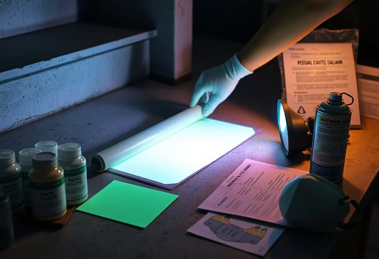 glow in the dark decor with photoluminescence pyf