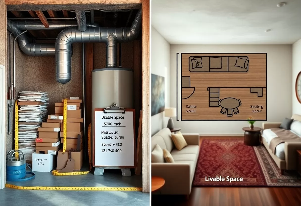 usable space vs livable space uhf