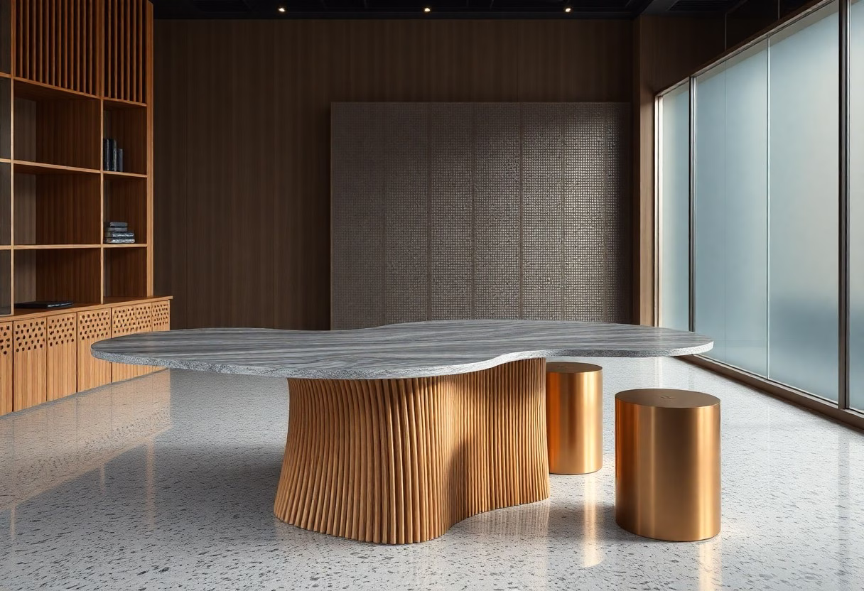 Parametric Furniture & Interiors - Fluid Forms and Cutting‑Edge Materials